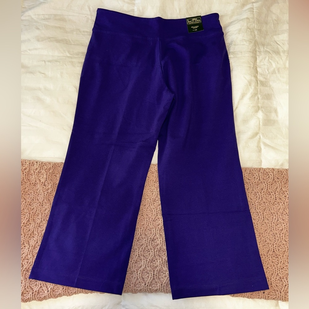 Ralph Lauren Active Purple yoga capris - Picture 3 of 3